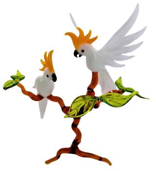 Preview: 2 Kakadus auf Ast, stehend